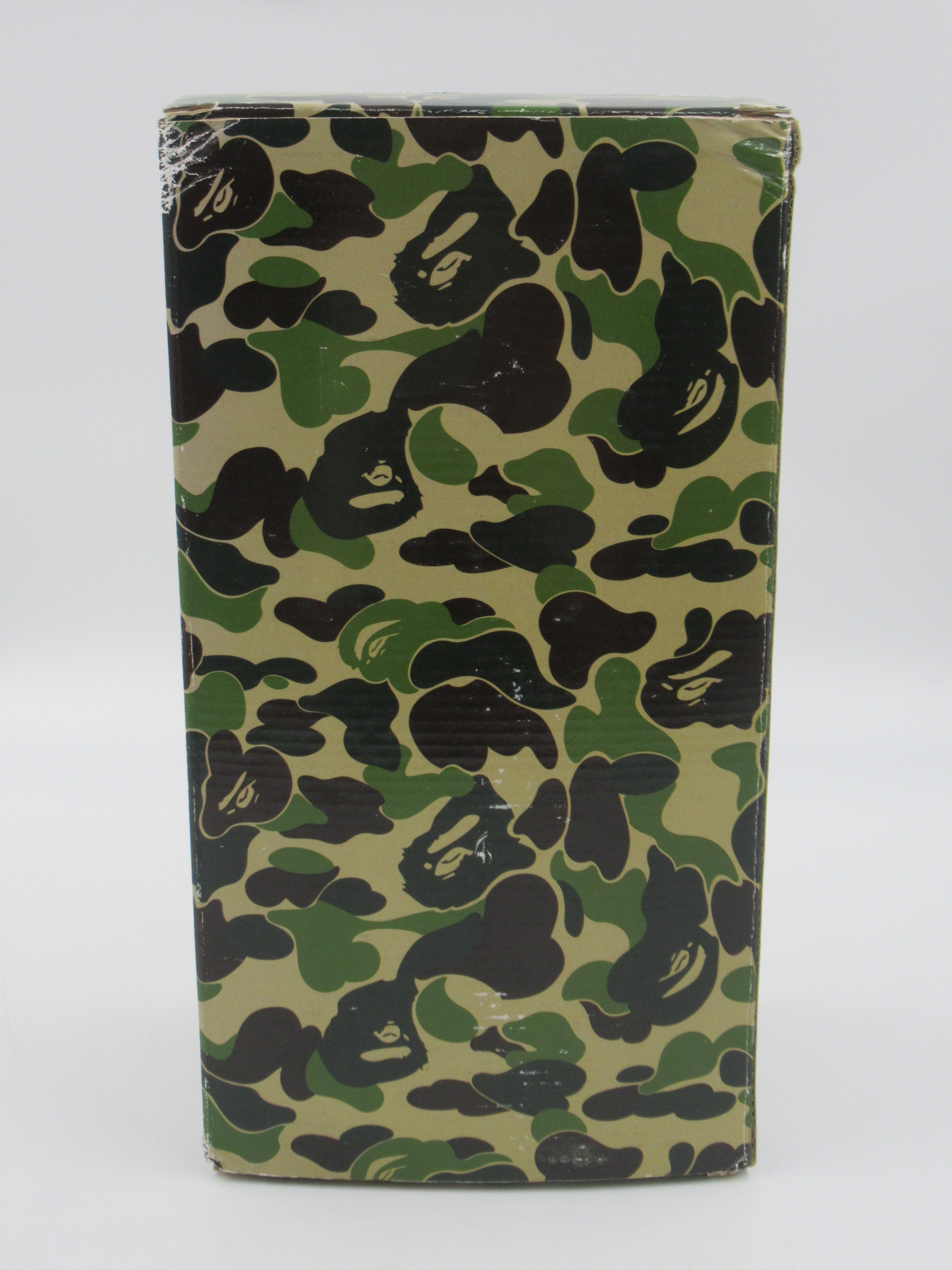 BEARBRICK Green Camo Bape Play 400% Figure - Medicom Toy (2003) Bathing Ape Art Toy